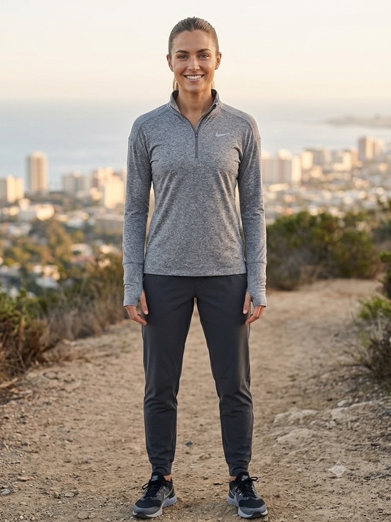 Nike Jackets & Blazers - Nike Grey Quarter-Zip Pullover Top